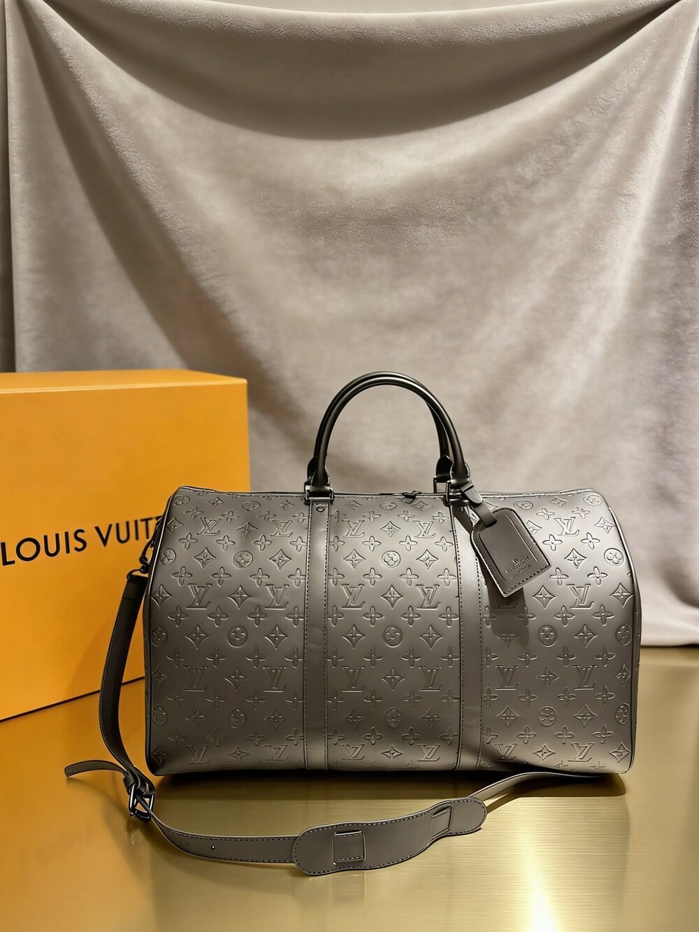 Louis Vuitton Keepall 50 Monogram Shadow Leather